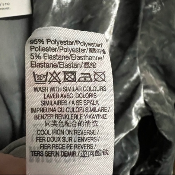 Silver Stretch Crushed Velvet Cocktail Party Midi Dress Ruched Waist, Sz12 - Picture 6 of 12